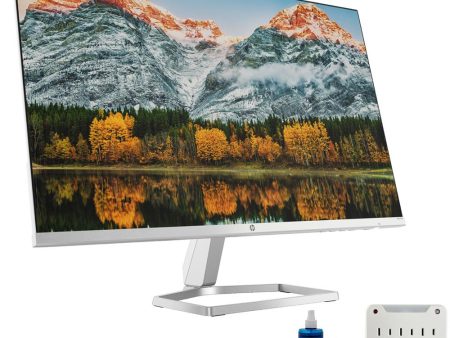 Hewlett Packard M27fw 27  FHD IPS LED Computer Desktop Monitor + 2x HDMI Cable + Adapter Pack For Discount