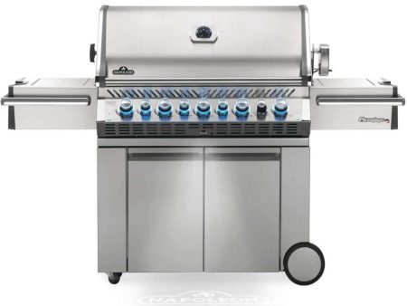 Napoleon Prestige PRO 665 RSIB Propane Outdoor Grill with 5 Burners - PRO665RSIBPSS-3 For Sale