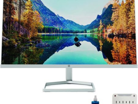 Hewlett Packard M24fw 24  FHD IPS LED Computer Desktop Monitor + 2x HDMI Cable + Adapter Pack For Sale