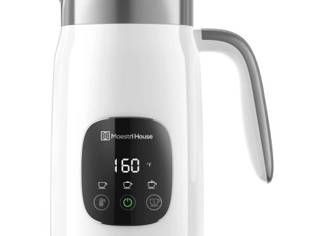 Maestri House Integrated Milk Frother and Steamer, Moonlight White (MMF9201) Sale