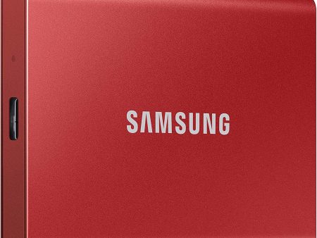 Samsung T7 1TB Portable SSD, USB 3.2 Gen2, Red (MU-PC1T0R) Fashion