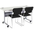 National Public Seating 24  x 60  Flip-N-Store Training Table, Speckled Grey Online