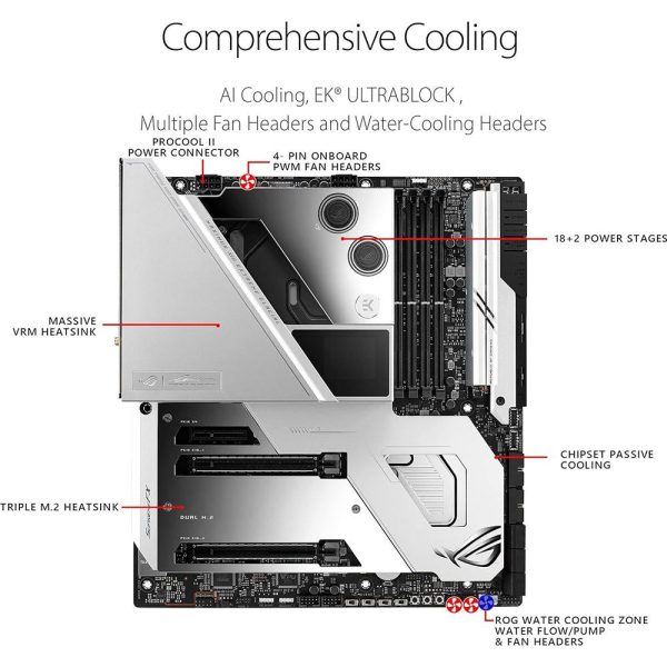 ASUS - MOTHERBOARDS ASUS MAXIMUSXIIIEXTREMEGLACIAL WIFI6E Z590LGA1200 INTEL 11TH 10TH Cheap