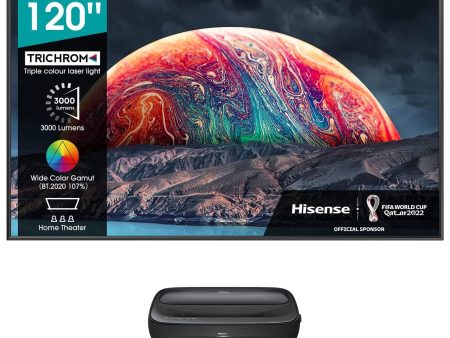 Hisense 100L9G 100  LASER TV TriChroma 4K Projector &  DLT100B 1.0 Gain ALR Screen Fashion