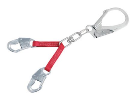 DBI SALA 1351050 22 PROTECTA PRO 1 Polyester Web Y-Type Rebar Assembly Lanyard With Self-Locking Snap Hook At Leg Ends And Self-Locking Steel Rebar Hook At Center For Sale