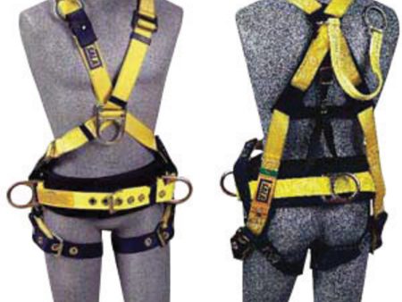 DBI SALA 1106375 Large Delta II Positioning Construction Cross Over Style Harness With 18 Back D-Ring Extension, Front And Side D-Rings, Pass-Thru Buckle Leg Strap And Body Belt With Foam Back Pad Online now