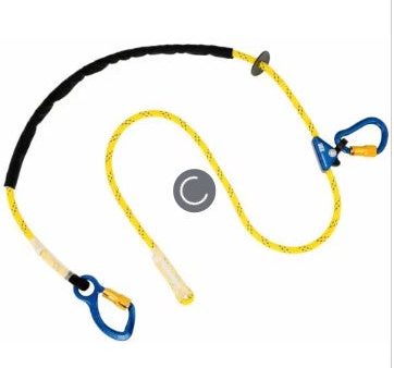 DBI SALA 1234080 8  Adjustable Nylon Polyester Lanyard With Aluminum Carabiner And Rope Adjuster Hot on Sale