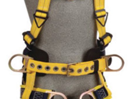 DBI SALA 1107775 Large Delta No-Tangle Full Body Vest Style Harness With Back, Front And Side D-Ring, Tongue Leg Strap Buckle, Belt With Pad, Seat Sling With Positioning D-Ring And 2 Tool Pouch D-Ring For Sale