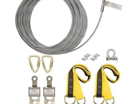 Falltech 602100A SteelGrip Temporary Cable HLL System with Pass-through Anchors Online now