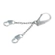 DBI SALA 1350200 22 PROTECTA PRO 5 0 Zinc Plated Steel Chain Rebar Positioning Lanyard With Self-Locking Snap Hook At Leg Ends And Self-Locking Steel Rebar Hook At Center Sale